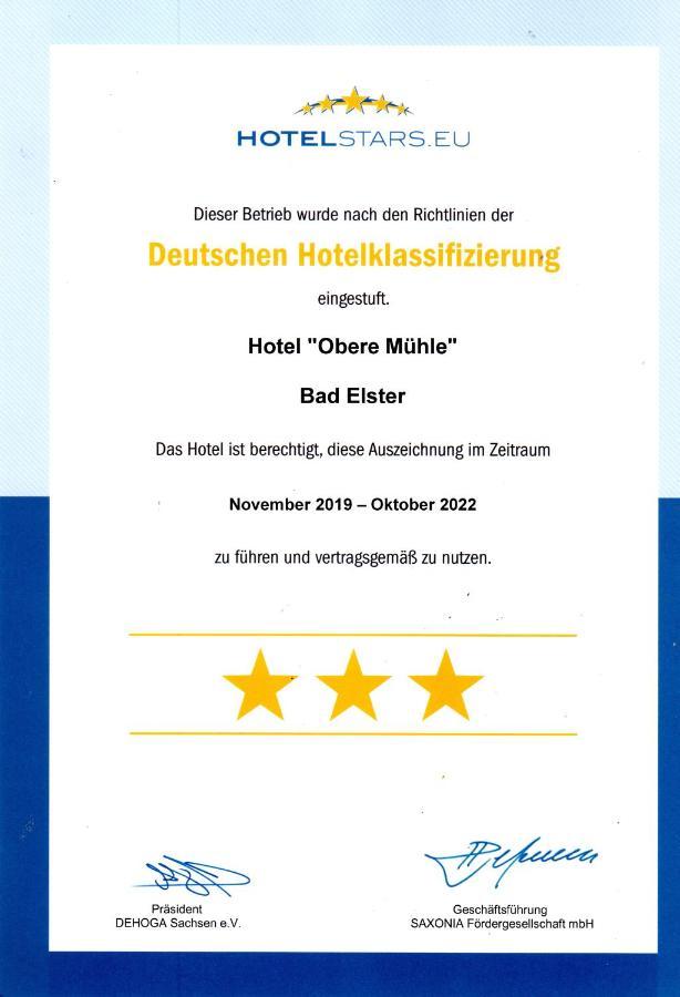 Hotel Obere Muhle Bad Elster Esterno foto
